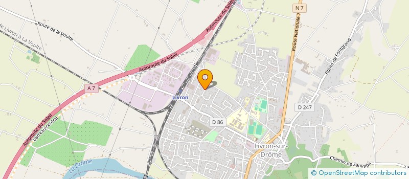 localisation de l'entreprise MONSIEUR RANDY ROUSSEAUX  LIVRON-SUR-DROME