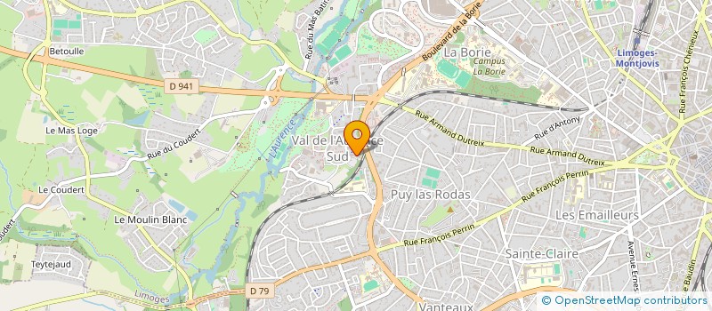 localisation de l'entreprise MONSIEUR RANGEL DUPAILOV à LIMOGES