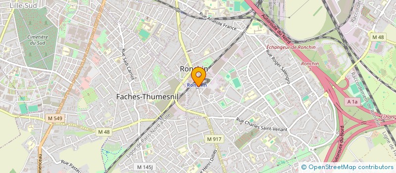 localisation de l'entreprise MONSIEUR RANI CHERIFI  RONCHIN