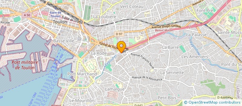 localisation de l'entreprise MONSIEUR RANI HANA ASHMONE  TOULON