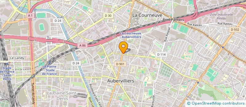 localisation de l'entreprise MONSIEUR RANI KHAN à LA COURNEUVE