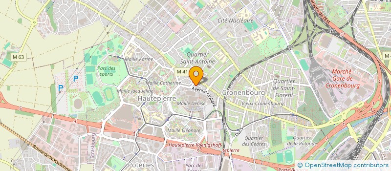 localisation de l'entreprise MONSIEUR RANKA KOLEV  STRASBOURG