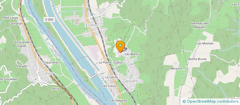 localisation de l'entreprise MONSIEUR RAONI CHOMEL  GERVANS