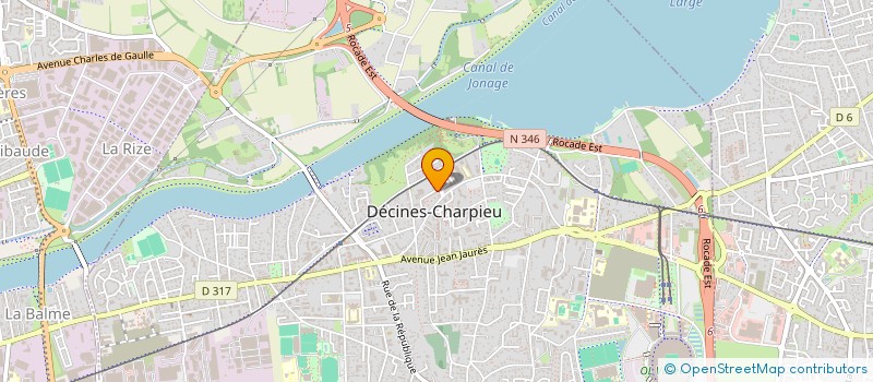 localisation de l'entreprise MONSIEUR RAOUF ABID  DECINES-CHARPIEU