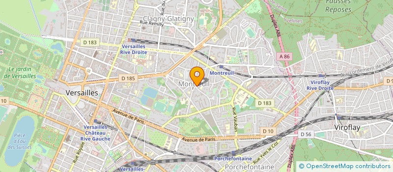 localisation de l'entreprise MONSIEUR RAOUF BENAMANE  VERSAILLES