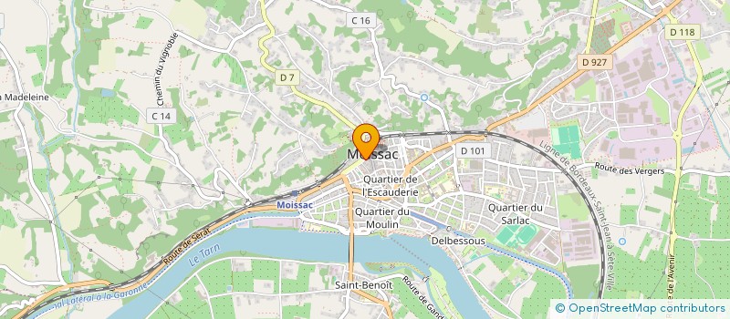 localisation de l'entreprise MONSIEUR RAOUF BOUTECHEBAK à MOISSAC