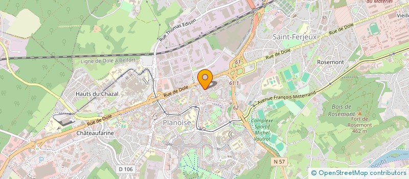 localisation de l'entreprise MONSIEUR RAOUF DADOU  BESANCON