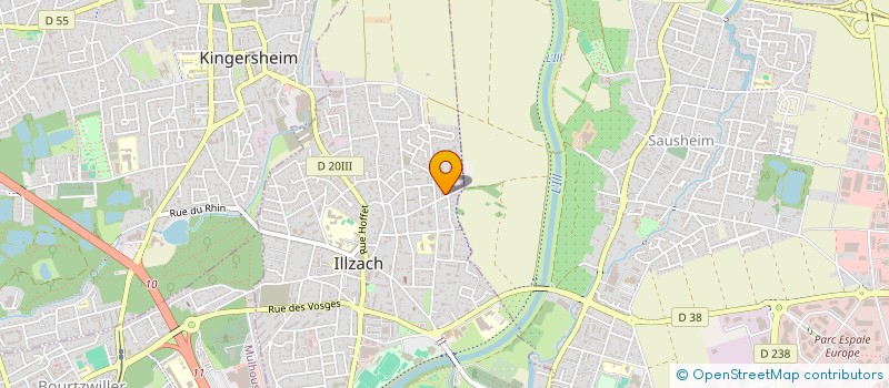 localisation de l'entreprise MONSIEUR RAOUF DJEBIEN  ILLZACH