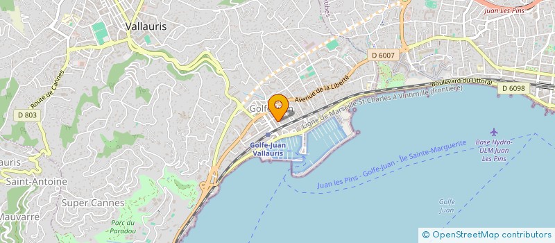 localisation de l'entreprise MONSIEUR RAOUF HAMMED à VALLAURIS