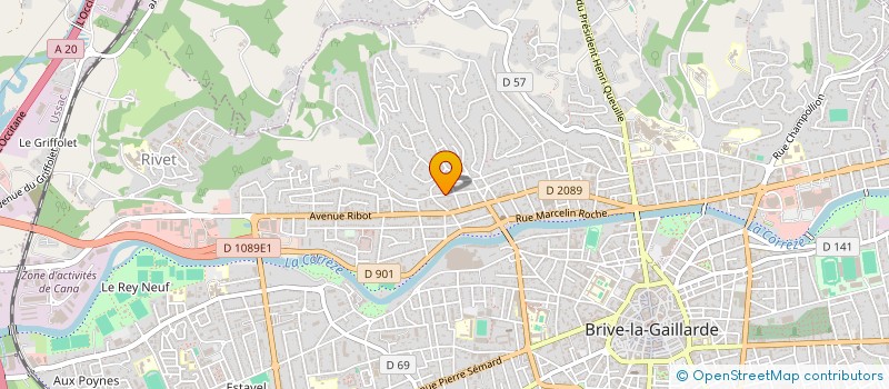 localisation de l'entreprise MONSIEUR RAOUF HASSANZADA  BRIVE-LA-GAILLARDE