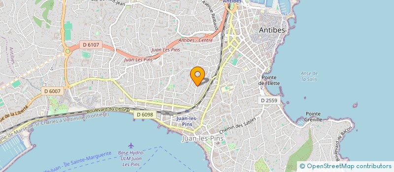 localisation de l'entreprise MONSIEUR RAOUF MANI à ANTIBES