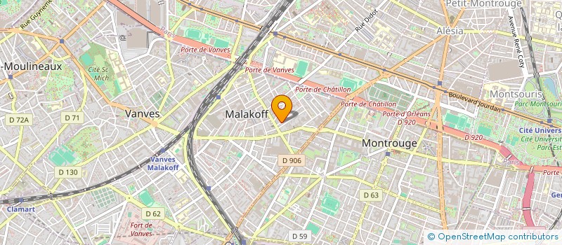 localisation de l'entreprise MONSIEUR RAOUF SOUABNI  MALAKOFF