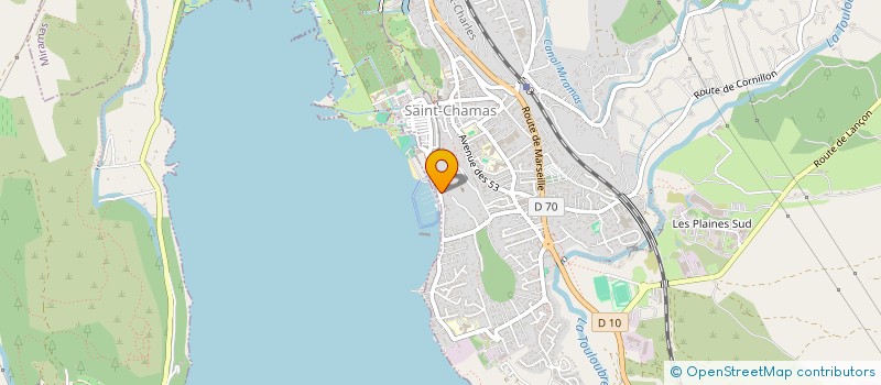 localisation de l'entreprise MONSIEUR RAOUL BAUER  SAINT-CHAMAS