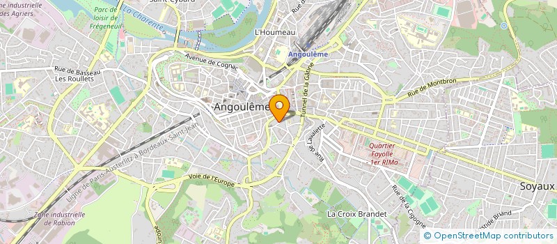 localisation de l'entreprise MONSIEUR RAOUL BORDES à ANGOULEME