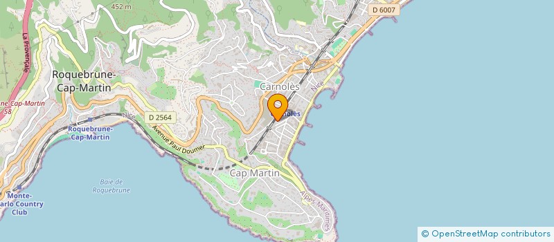 localisation de l'entreprise MONSIEUR RAOUL BORLA à ROQUEBRUNE-CAP-MARTIN