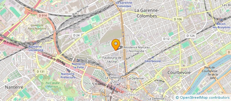 localisation de l'entreprise MONSIEUR RAOUL BOUKOBZA à COURBEVOIE