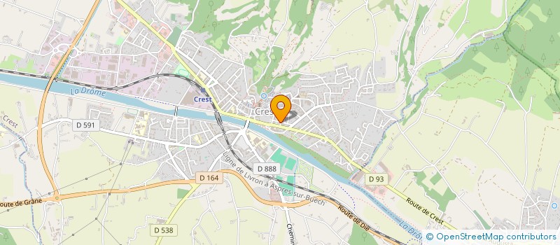 localisation de l'entreprise MONSIEUR RAOUL BOUTEILLE  CREST