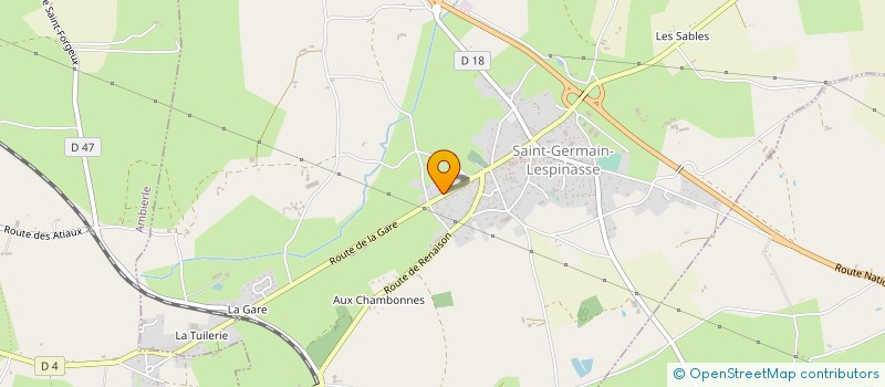 localisation de l'entreprise MONSIEUR RAOUL BUSSET à SAINT-GERMAIN-LESPINASSE