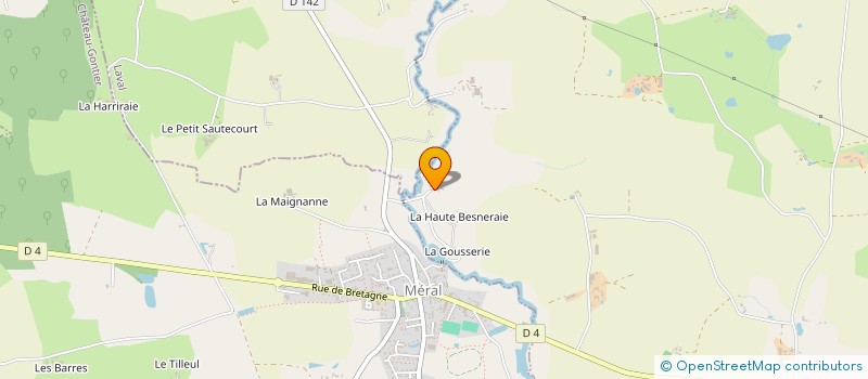 localisation de l'entreprise MONSIEUR RAOUL D'AUBERT  COSSE LE VIVIEN