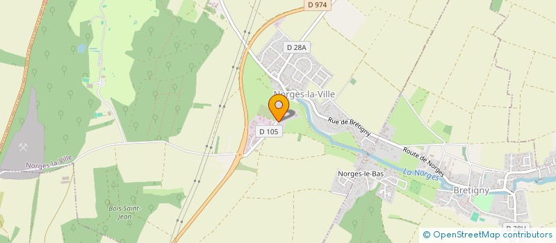 localisation de l'entreprise MONSIEUR RAOUL DE MAGNITOT  NORGES-LA-VILLE