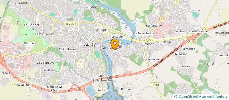 localisation de l'entreprise MONSIEUR RAOUL DENIAU à AURAY