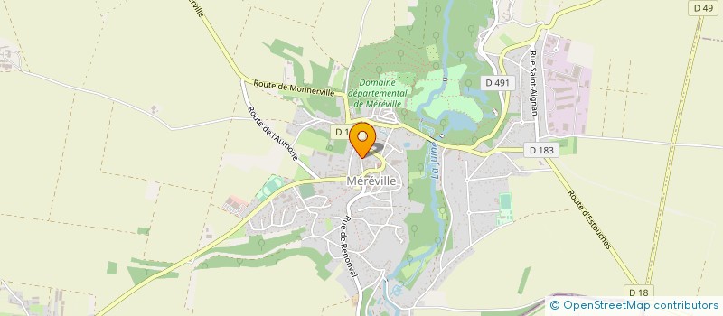 localisation de l'entreprise MONSIEUR RAOUL DEROSIER  LE MEREVILLOIS