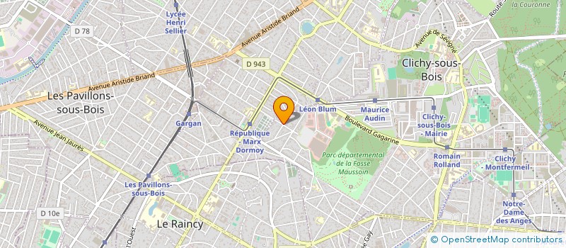 localisation de l'entreprise MONSIEUR RAOUL DOS SANTOS LEITAO à CLICHY-SOUS-BOIS