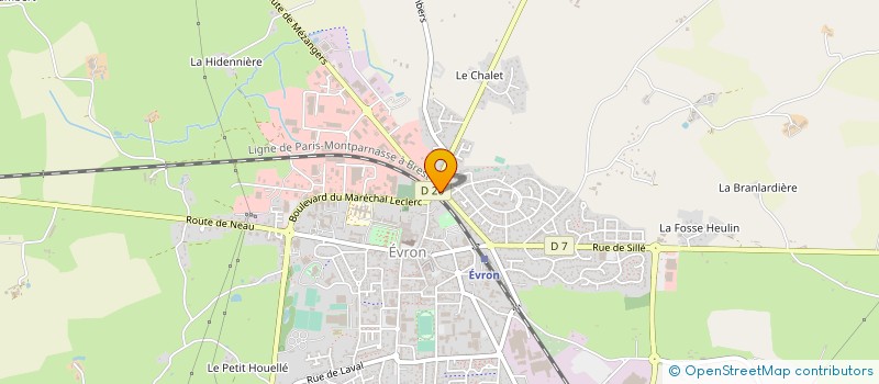 localisation de l'entreprise MONSIEUR RAOUL DUBOIS  EVRON