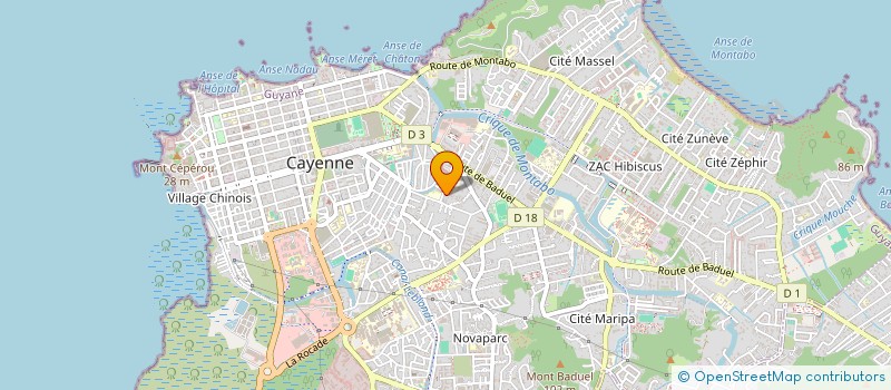 localisation de l'entreprise MONSIEUR RAOUL DUKHIE  CAYENNE