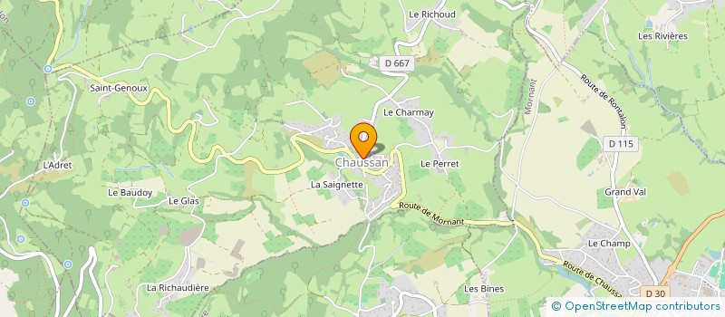 localisation de l'entreprise MONSIEUR RAOUL ELHAMMIRI  CHAUSSAN