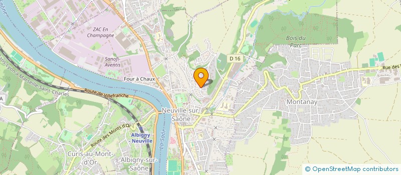 localisation de l'entreprise MONSIEUR RAOUL FREMY  NEUVILLE-SUR-SAONE