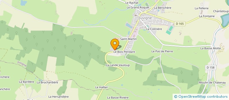 localisation de l'entreprise MONSIEUR RAOUL GAILLOURDET  JUVIGNE