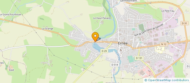 localisation de l'entreprise MONSIEUR RAOUL GARNIER à ERNEE