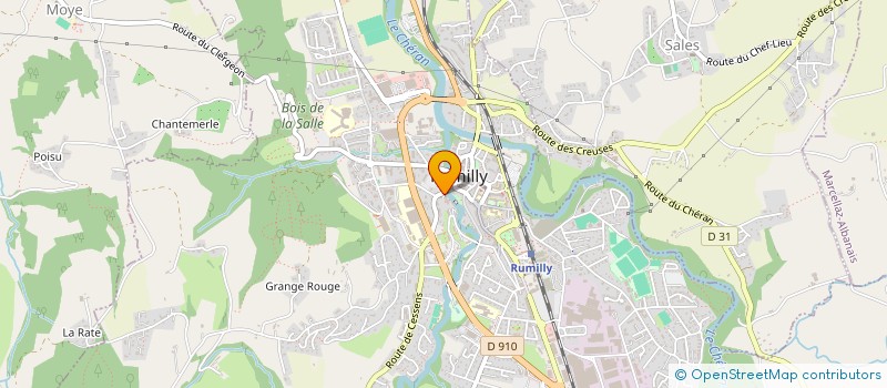 localisation de l'entreprise MONSIEUR RAOUL GIORI KEMBIWO  RUMILLY