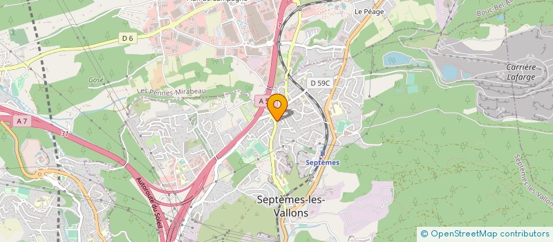 localisation de l'entreprise MONSIEUR RAOUL GIUSTI à SEPTEMES-LES-VALLONS