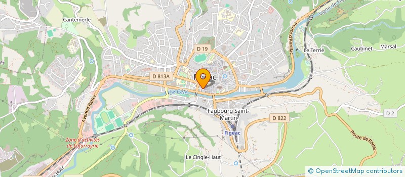 localisation de l'entreprise MONSIEUR RAOUL HAERTER  FIGEAC