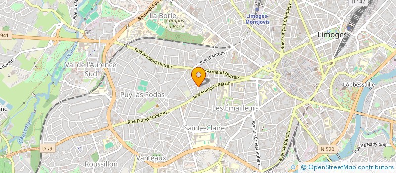 localisation de l'entreprise MONSIEUR RAOUL HAMADA à LIMOGES