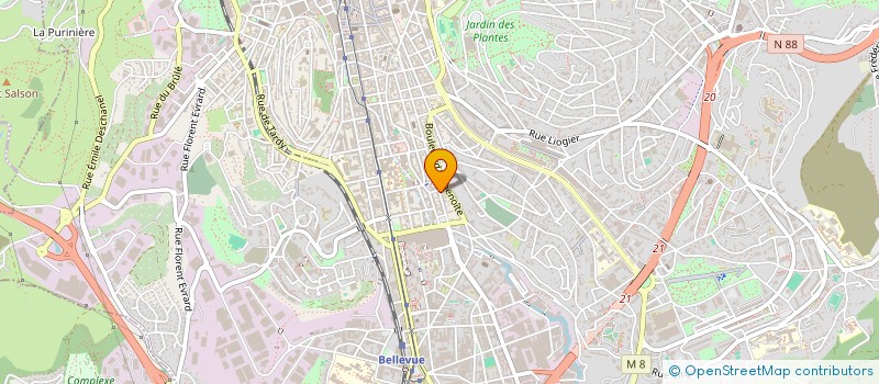 localisation de l'entreprise MONSIEUR RAOUL HENRY  SAINT-ETIENNE