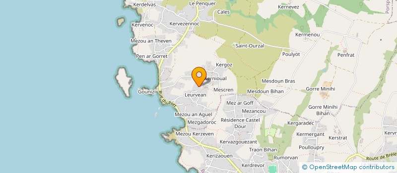 localisation de l'entreprise MONSIEUR RAOUL KERROS  PORSPODER