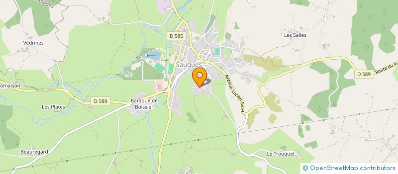 localisation de l'entreprise MONSIEUR RAOUL LAHONDES à CHANALEILLES
