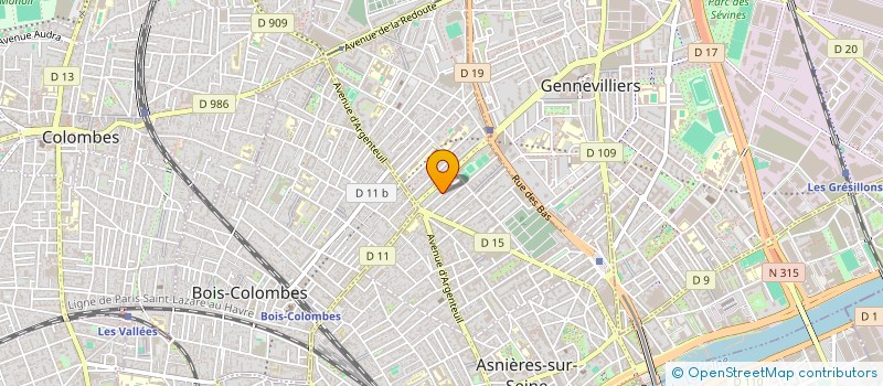 localisation de l'entreprise MONSIEUR RAOUL LE GALL  ASNIERES-SUR-SEINE