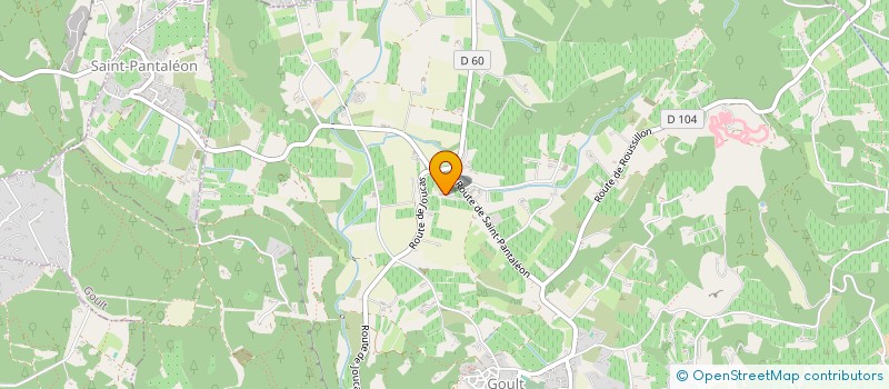 localisation de l'entreprise MONSIEUR RAOUL LEBELL  ROUSSILLON