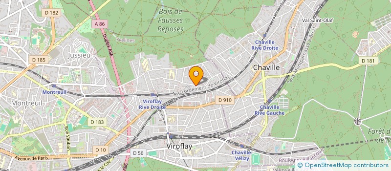 localisation de l'entreprise MONSIEUR RAOUL LEFEVRE  VIROFLAY