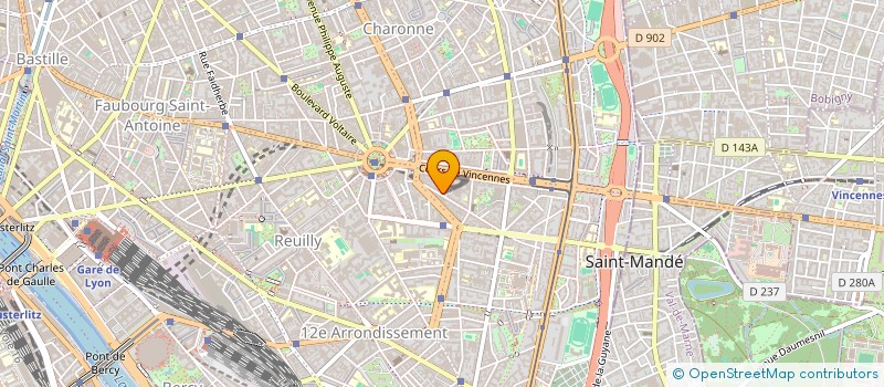 localisation de l'entreprise MONSIEUR RAOUL MACHARD  PARIS