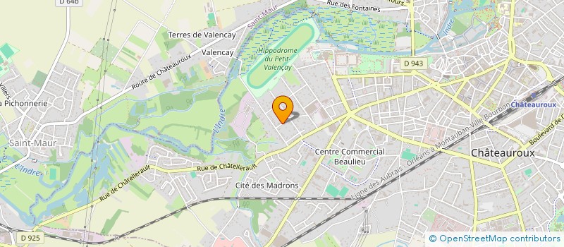 localisation de l'entreprise MONSIEUR RAOUL MASSONNEAU à CHATEAUROUX