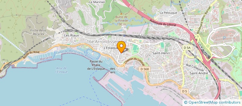 localisation de l'entreprise MONSIEUR RAOUL PARIS à MARSEILLE 16EME