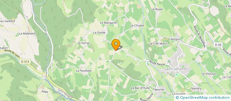 localisation de l'entreprise MONSIEUR RAOUL PERCHET  SAINT-VERAND