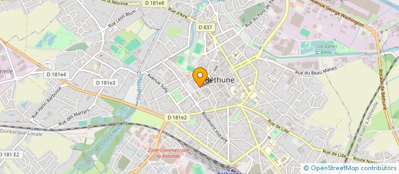 localisation de l'entreprise MONSIEUR RAOUL QUESTE à BETHUNE