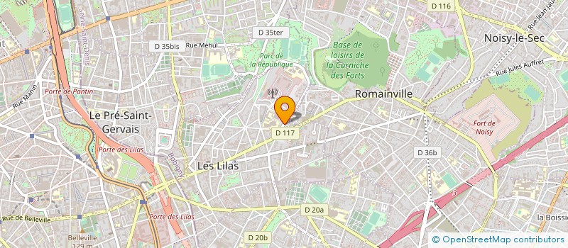 localisation de l'entreprise MONSIEUR RAOUL RINGER à LES LILAS