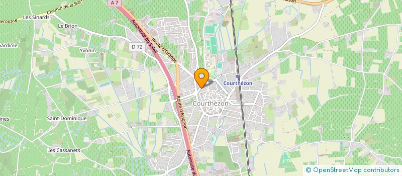 localisation de l'entreprise MONSIEUR RAOUL ROUX  COURTHEZON